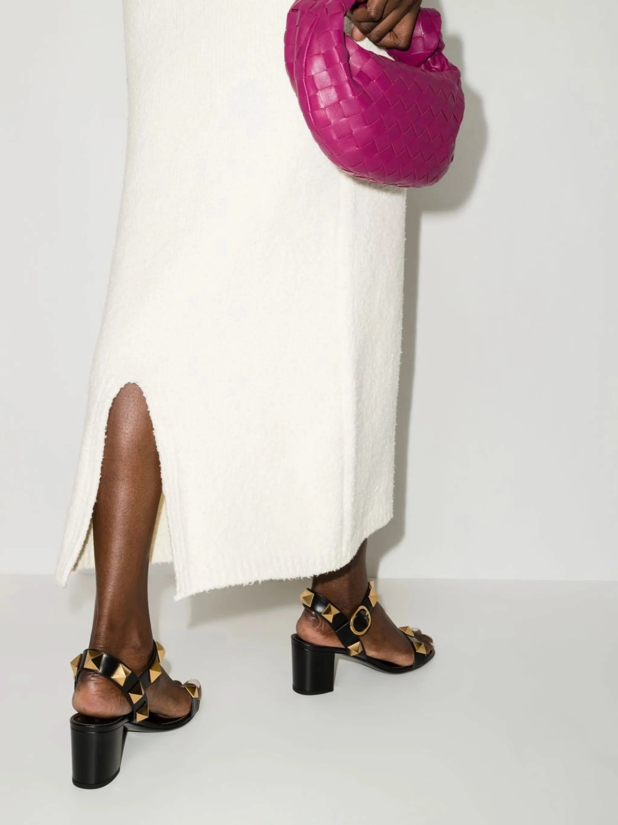 Block Heels Sandals 60mm Roman Stud sandals