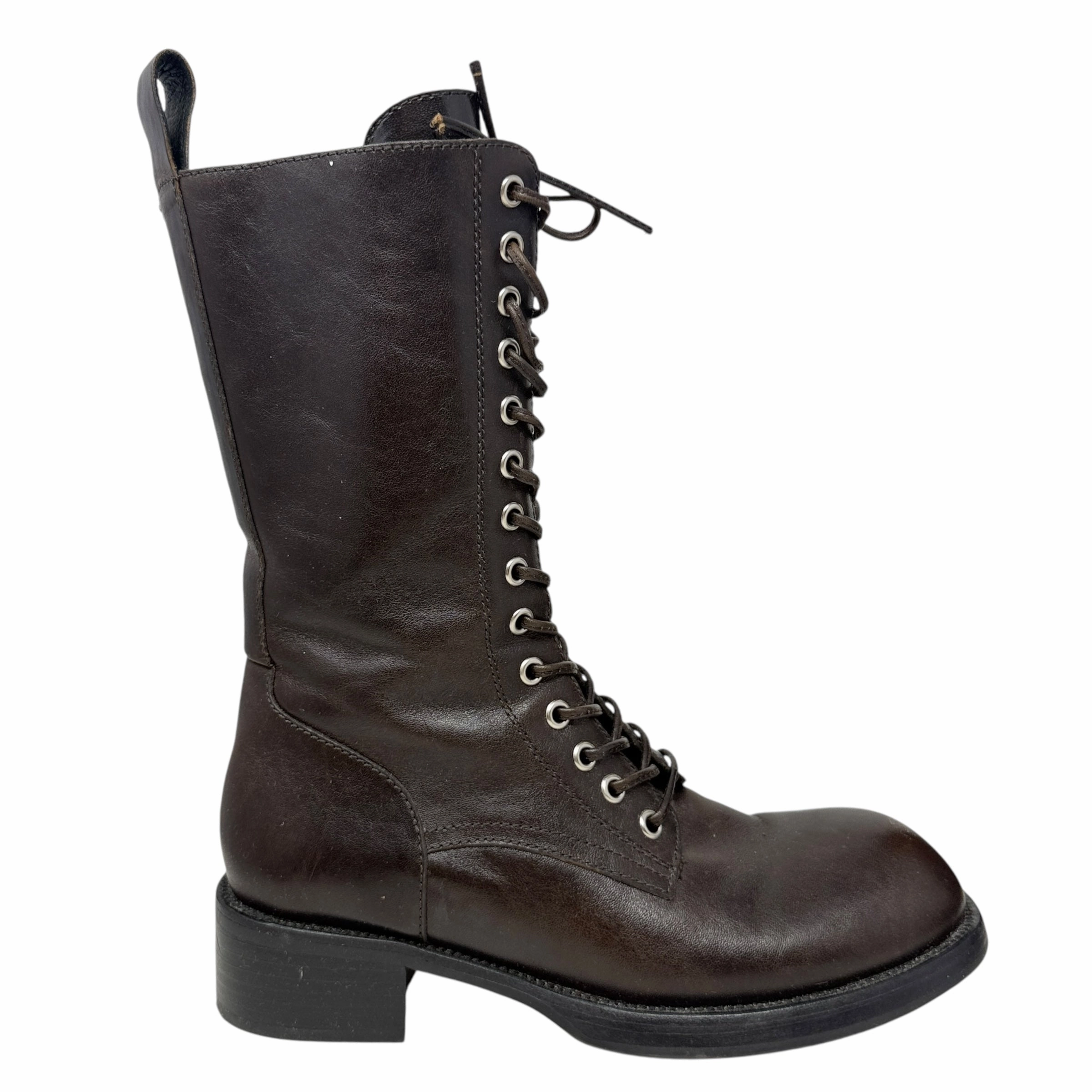 Trent Reznor Combat Boots Gazette Combat Boots By Jeffery Campbell In Brown, Size: 8