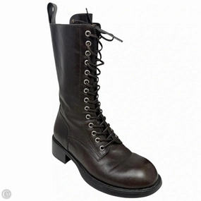 Gazette Combat Boots By Jeffery Campbell In Brown, Size: 8 Hiker Combat Boots