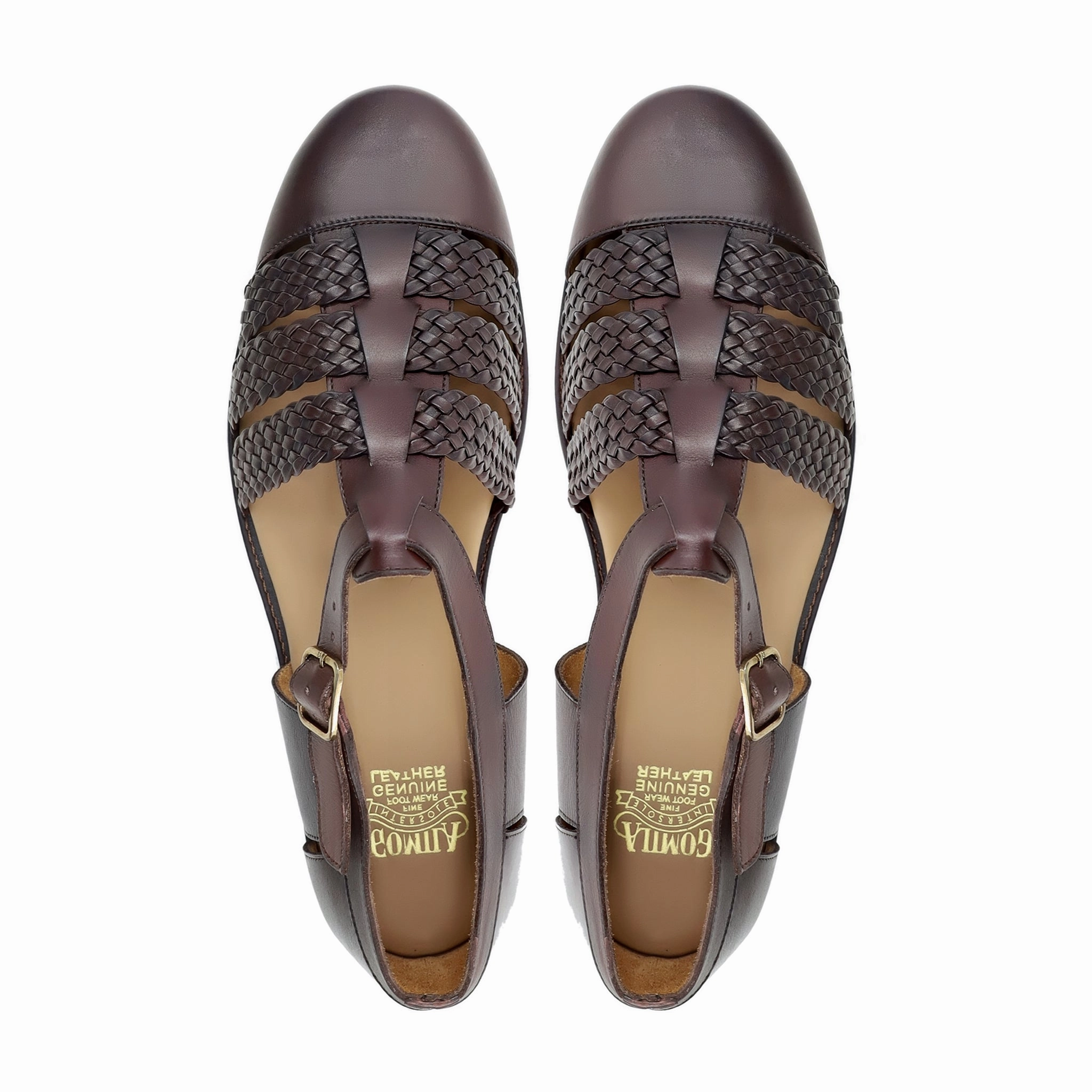 Sandals At Nordstrom Gladiator - Men's Dark Brown Hand Woven Calf Leather Sandal