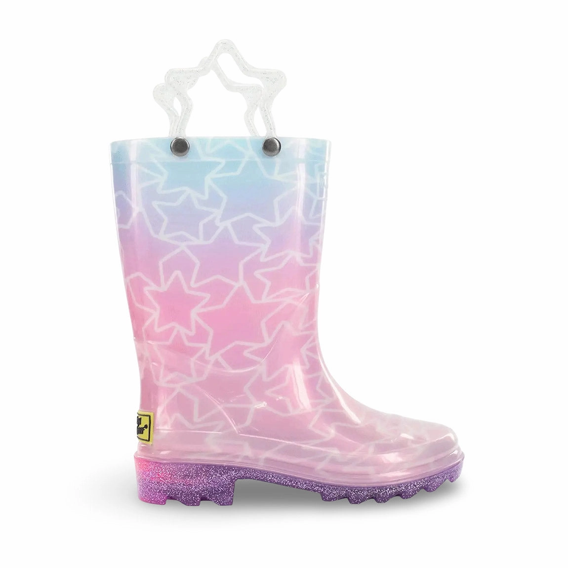Honey Bee Rain Boots Glitter Star Rainboots