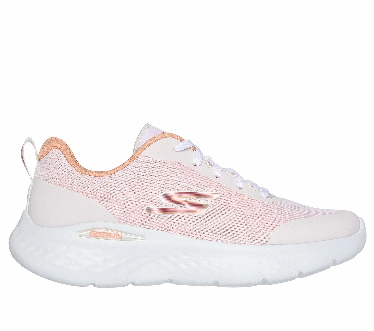 Natural Running Shoes GO RUN LITE - WHITE ORANGE