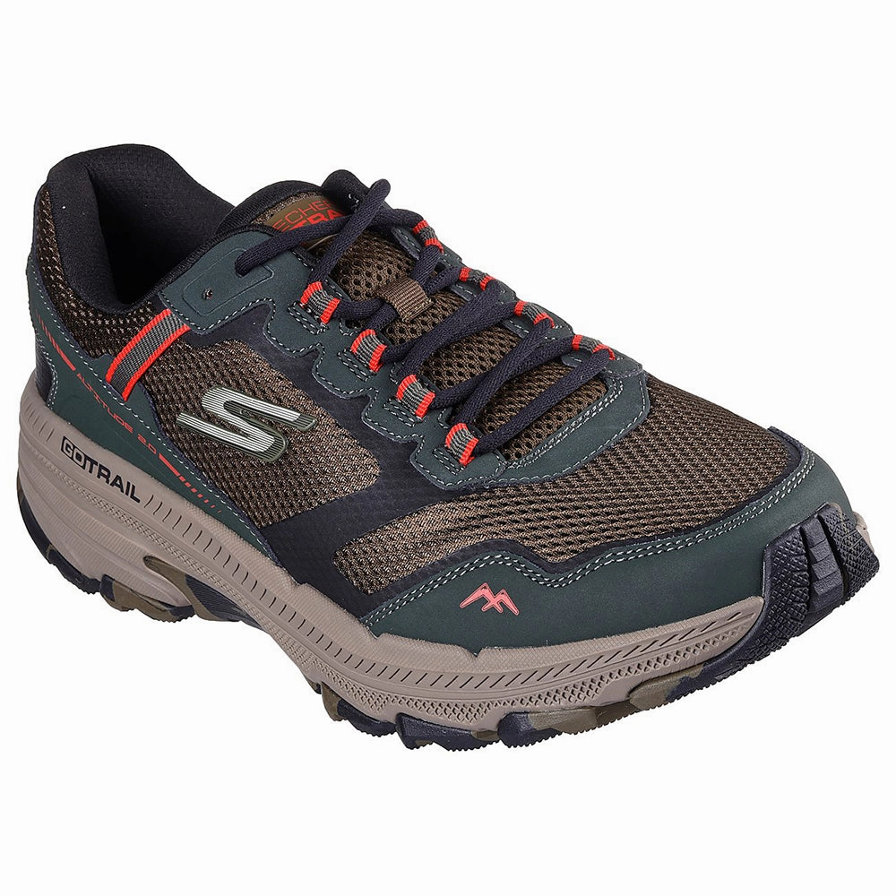 Stiff Hiking Shoes GO RUN TRAIL ALTITUDE 2.0 - OLIVE BLACK
