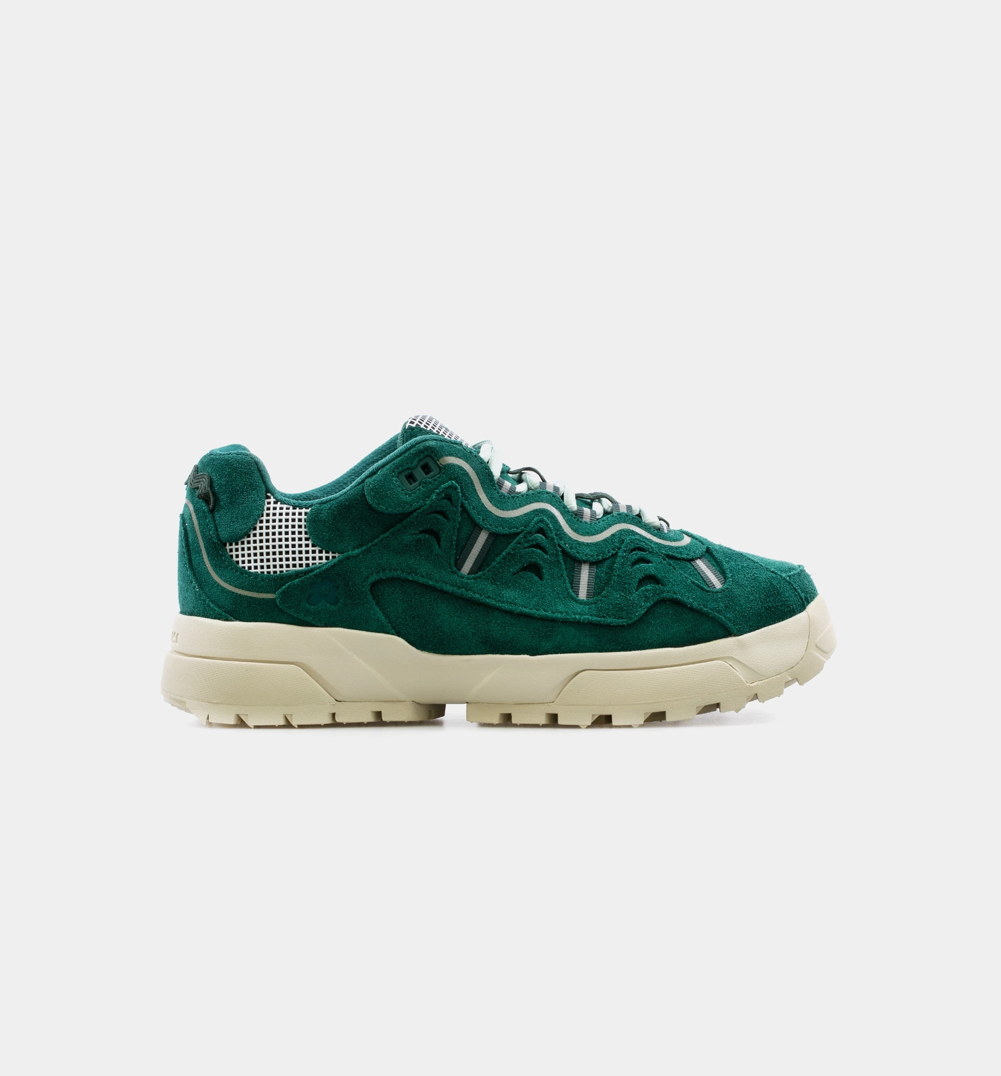 Golf Le Fleur Gianno Suede Low Top Mens Lifestyle Shoe - Green/White/Bone Hiking Shoes Too Small