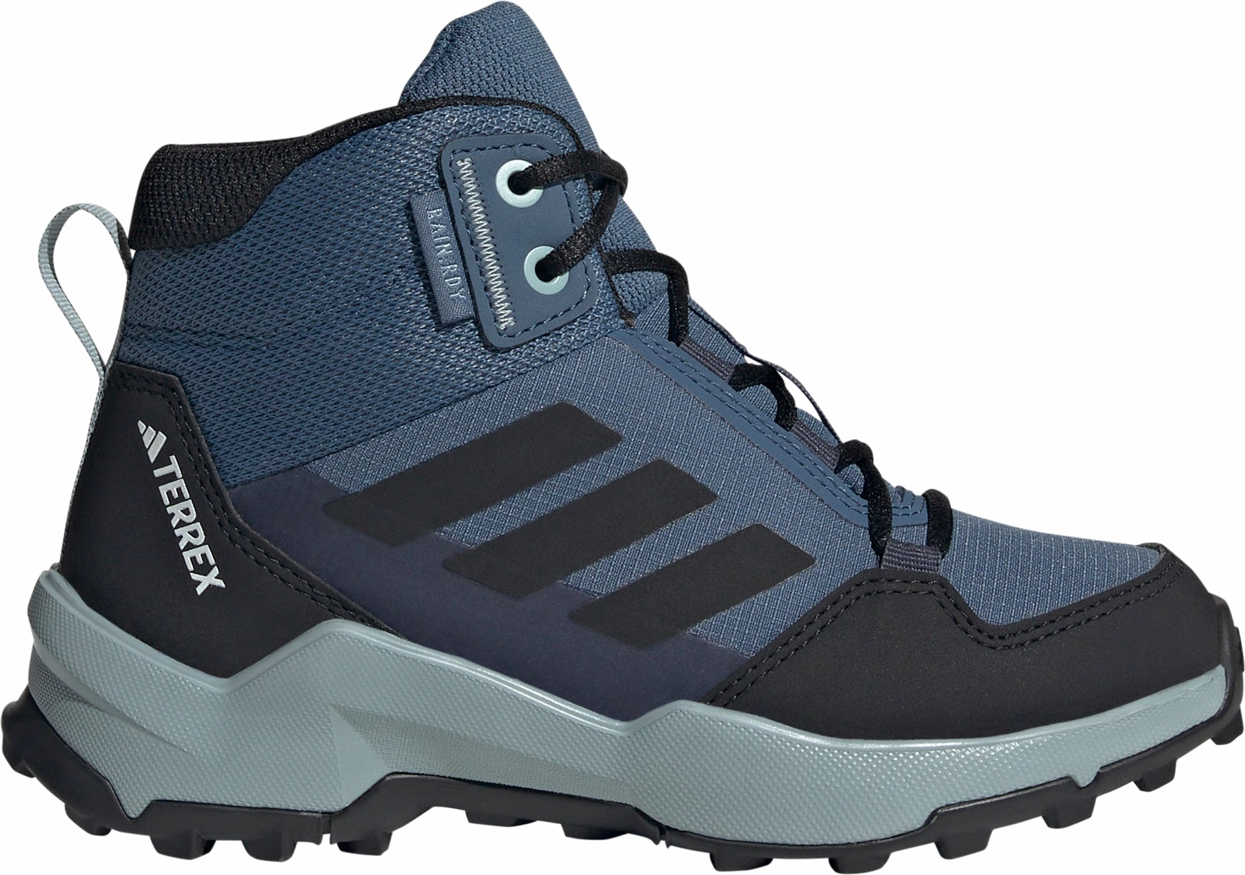 adidas Terrex AX4R Mid RAIN.RDY Junior Walking Boots - Blue Best Warm Weather Hiking Shoes