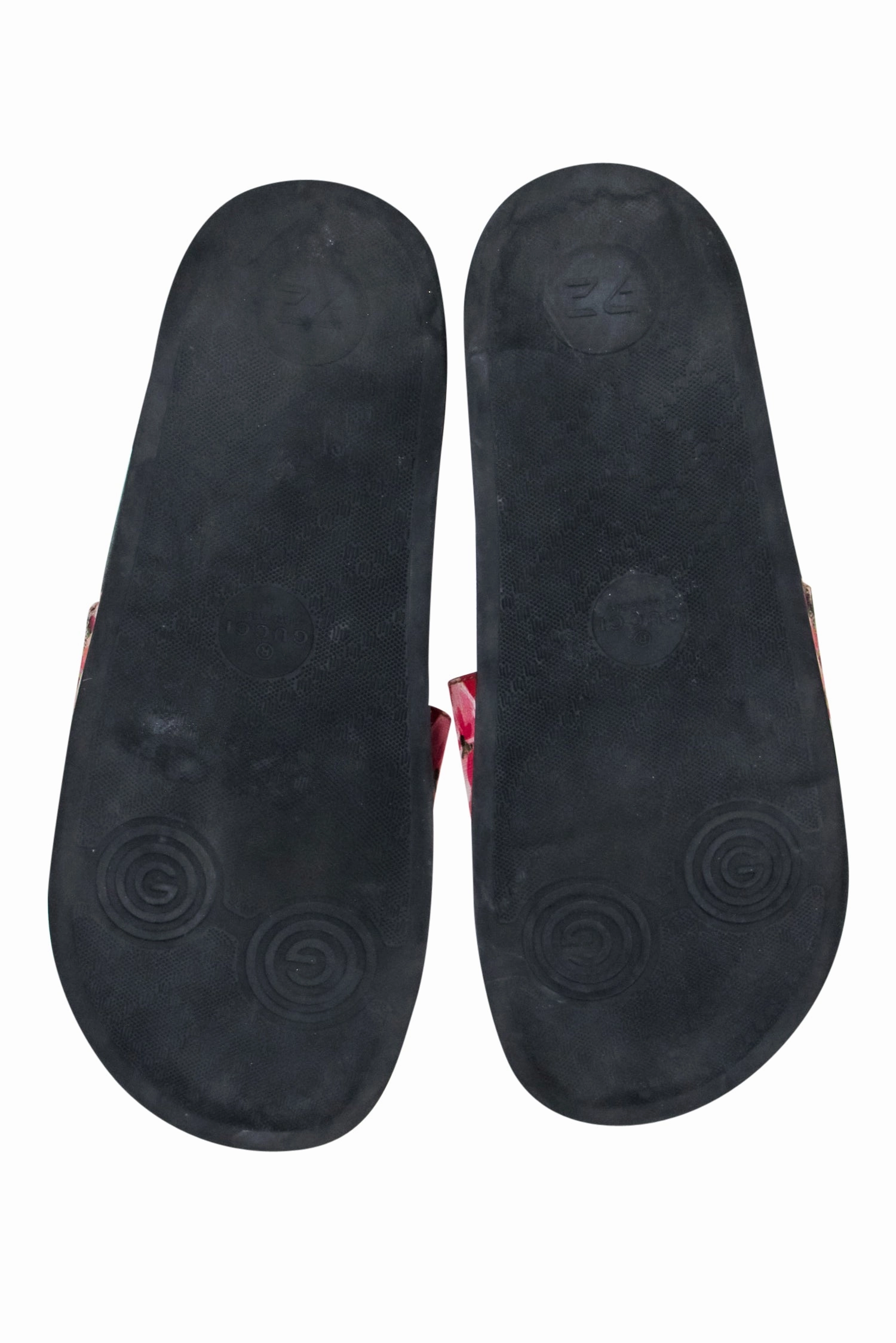 Walmart Sock Slippers Gucci - Brown Monogram "GG Blooms Supreme Floral Slide Sandals" Sz 10