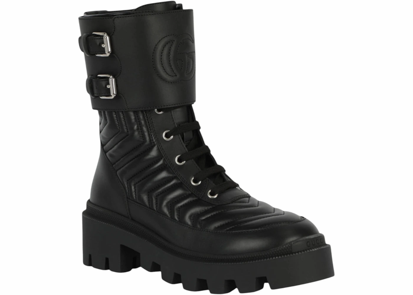 Sava Combat Boot Gucci Gg Combat Boots Black (Women'S)