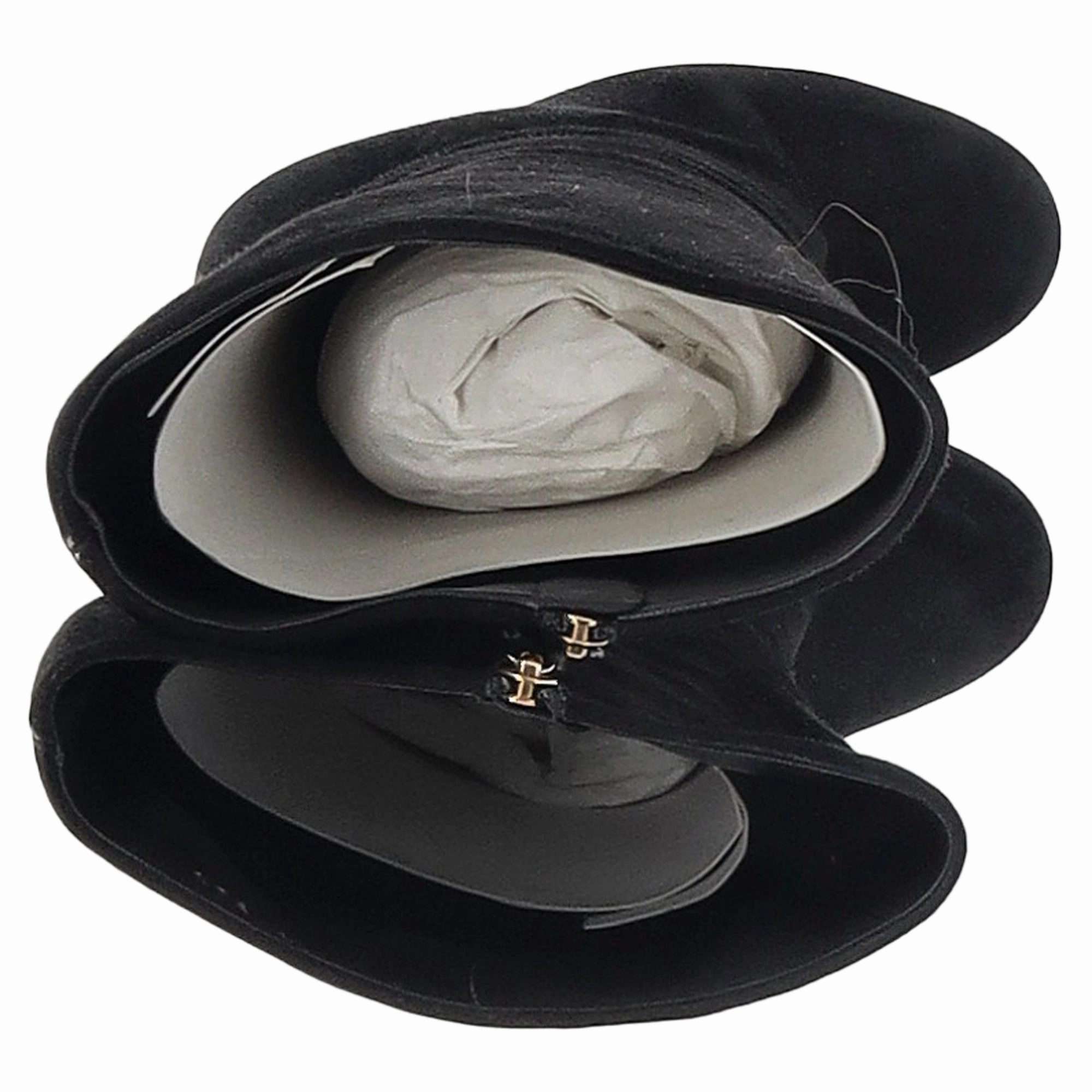 1 Inch Heel Knee High Boots Gucci Knee-High Heeled Boots in Black Suede