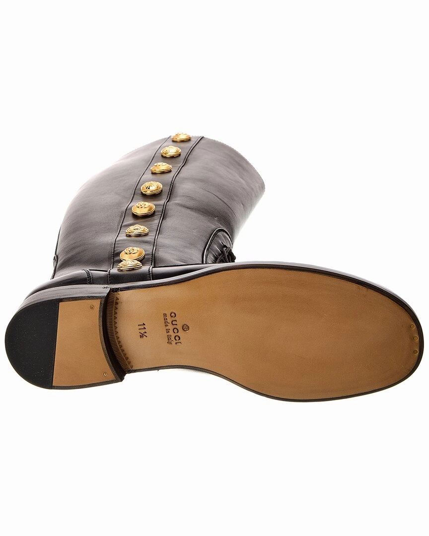 Gucci Leather Knee-High Boot Total Knee High Boot