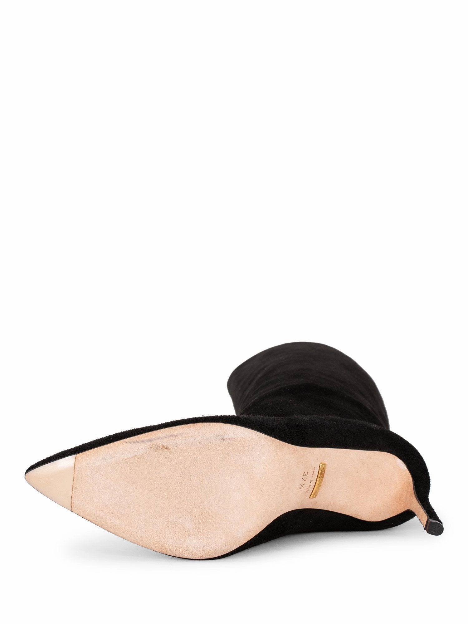 Knee High Tex Boots Gucci Suede Knee High Boots Black