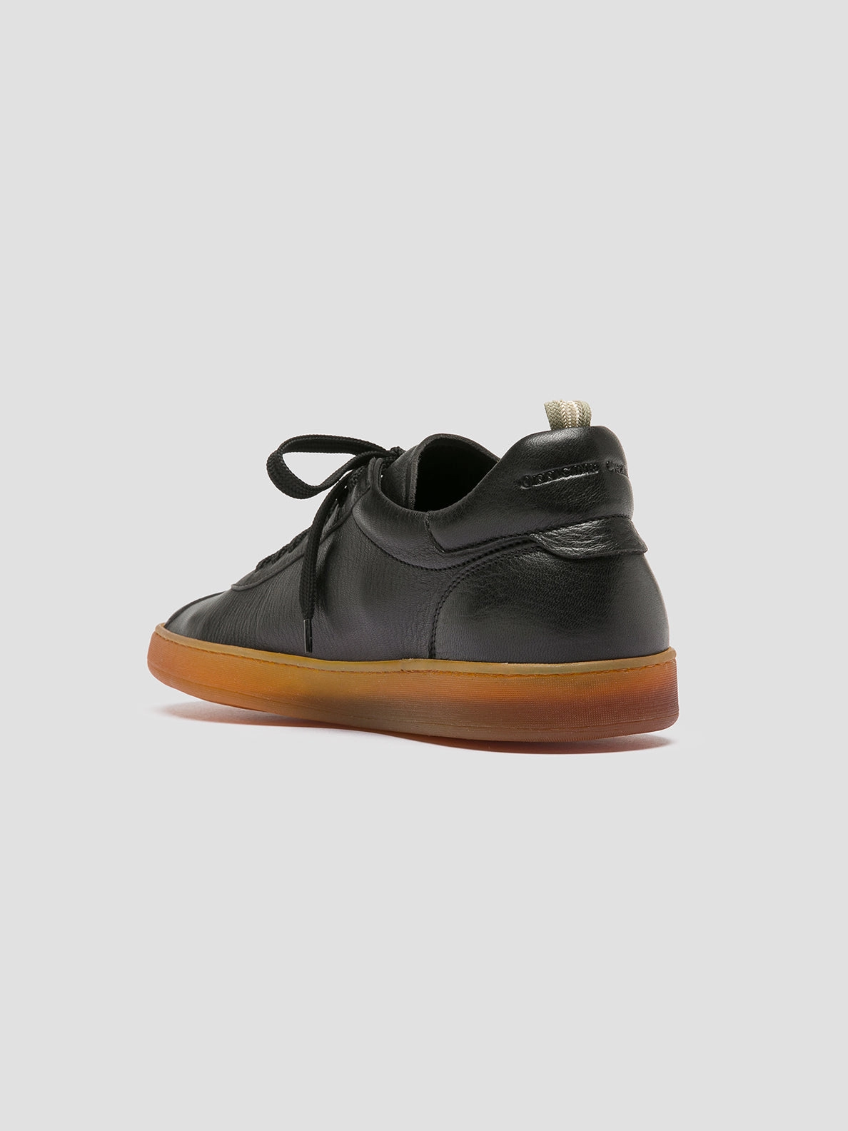 HALO 001 - Black Leather Sneakers Slip-on Shoes