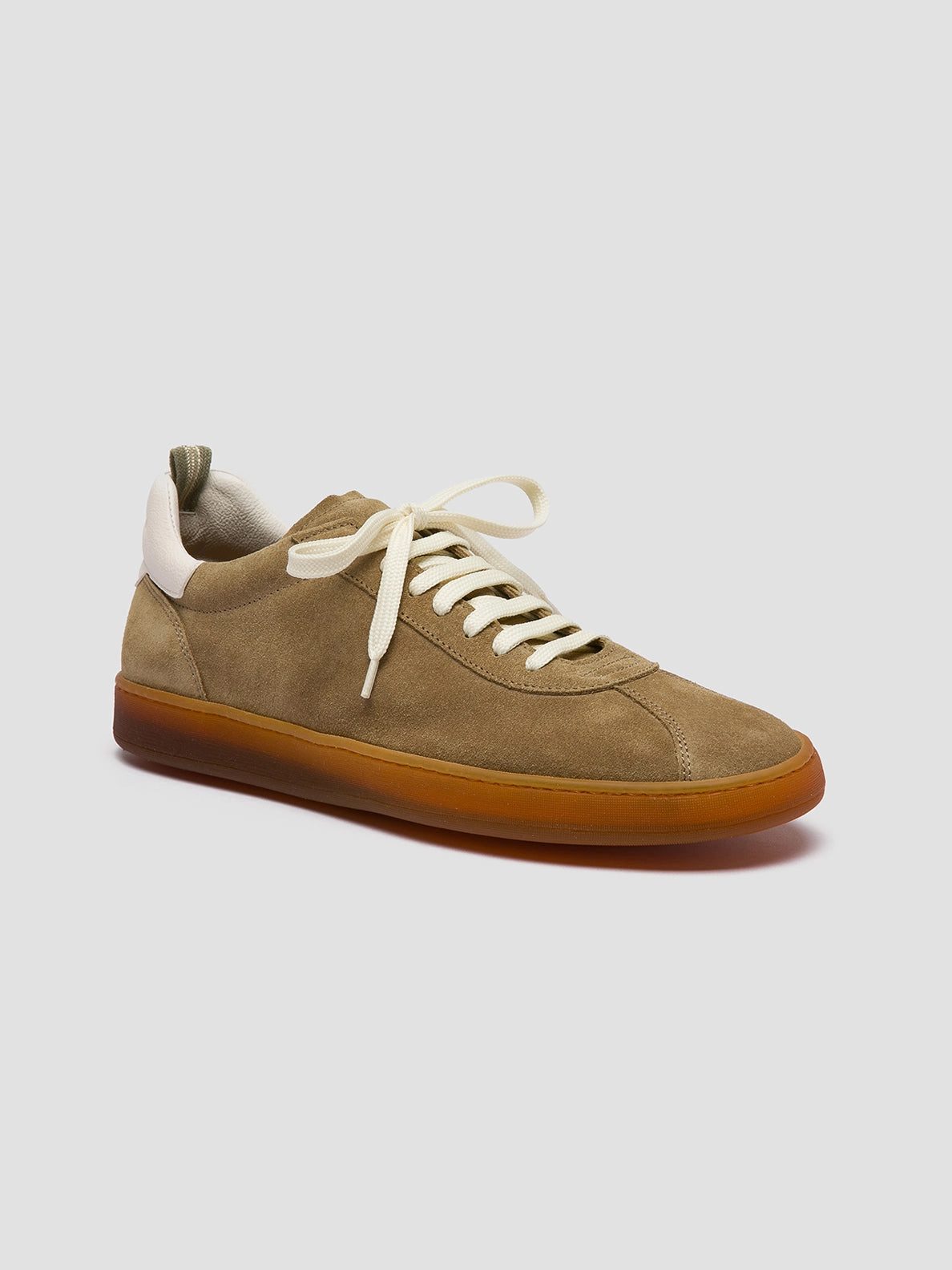 HALO 001 - Light Brown Leather and Suede Sneakers Originated
