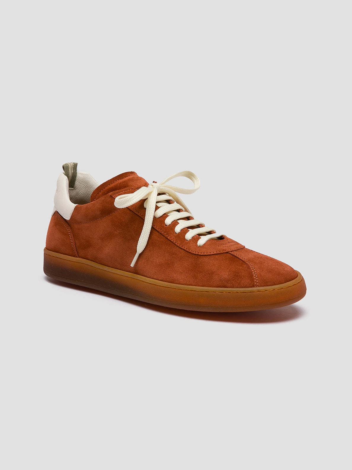 HALO 001 - Red Leather and Suede Low Top Sneakers Shoes On Sale