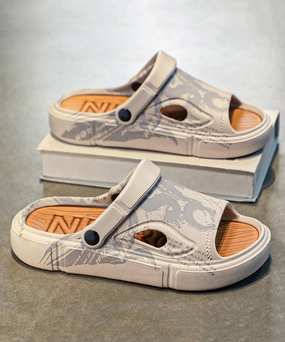 Men's Summer Outdoor Khaki Anti Slip Slide Sandals JJ025 Sandals For Work