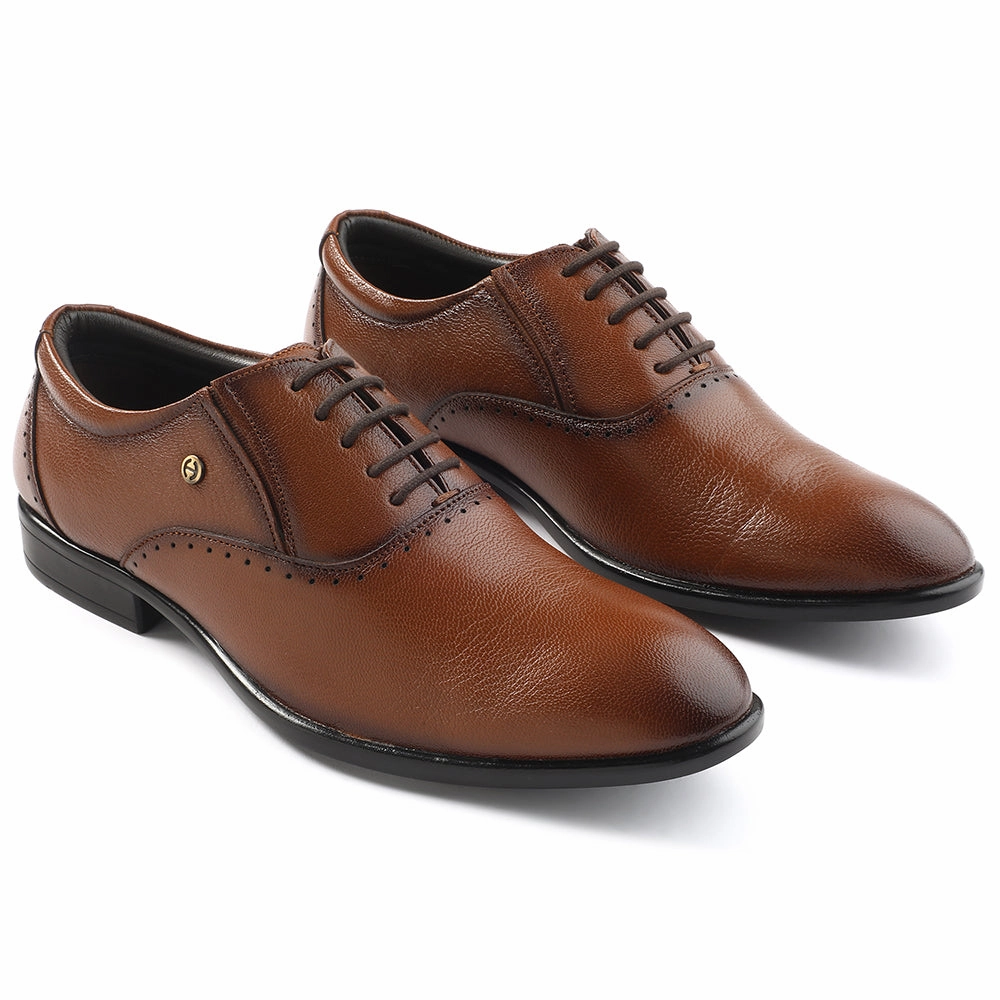 Cost Healers Tan Formal Lacing Oxford Shoes For Men U993-18 By Liberty