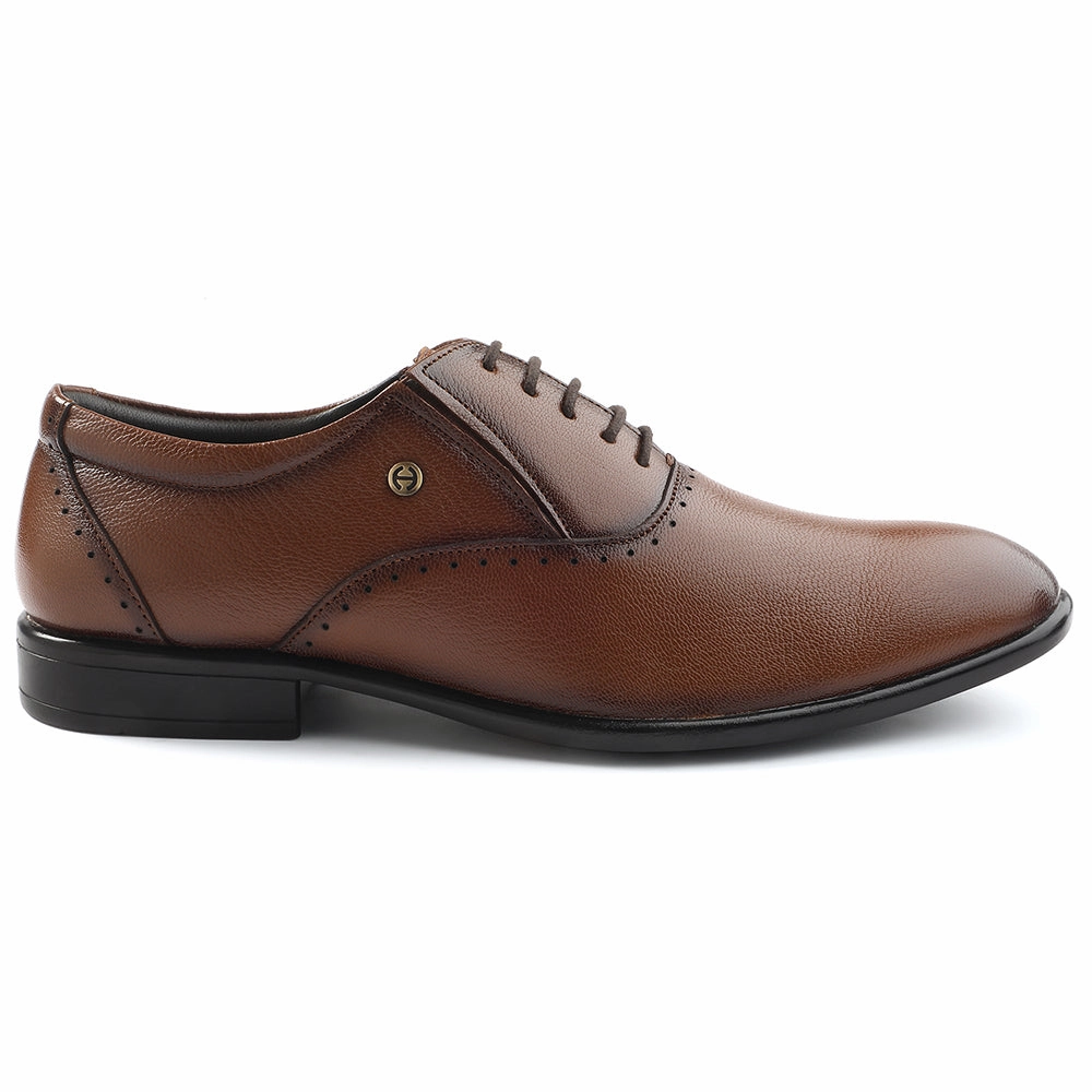 Healers Tan Formal Lacing Oxford Shoes For Men U993-18 By Liberty Shoes For Knee Problems
