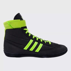adidas Combat Speed 4 2024 Wrestling Shoes Boots Black Green Combat Sneaker Boots