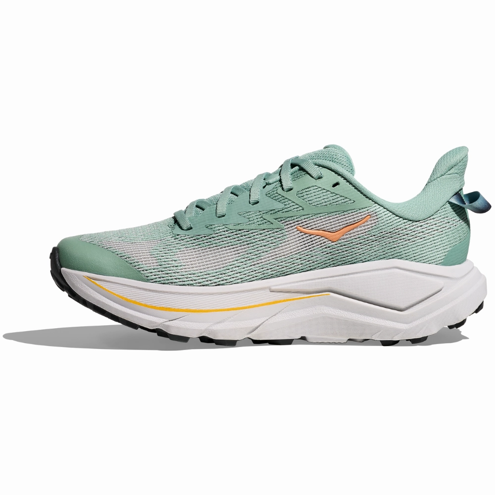 Best Zero Drop Trail Running Shoes Hoka Challenger 8 Jade/Cosmic Grey Running Shoe (Women's)
