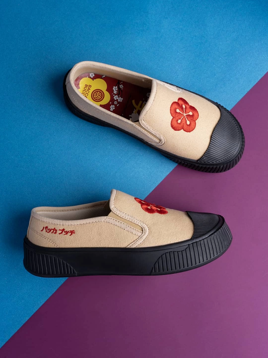 Bacca Bucci Kawaii Sakura Slip-On Sneakers Rincon Shoes
