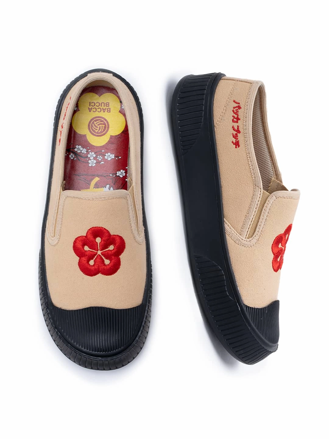 Shoes Womens Clifton Bacca Bucci Kawaii Sakura Slip-On Sneakers