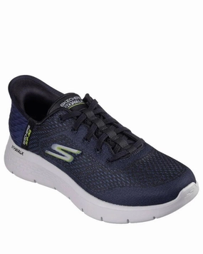 Shoes Hurting My Feet SLIP-INS: GO WALK FLEX - NEW WORLD - NAVY LIME