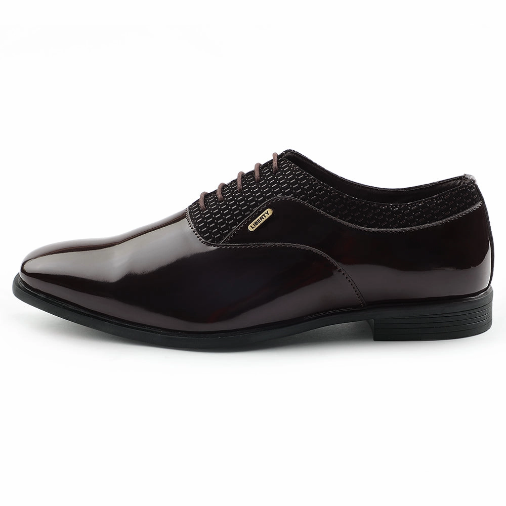 No Laces Fortune Brown Formal Lacing Oxford Shoes For Mens A998-07 By Liberty