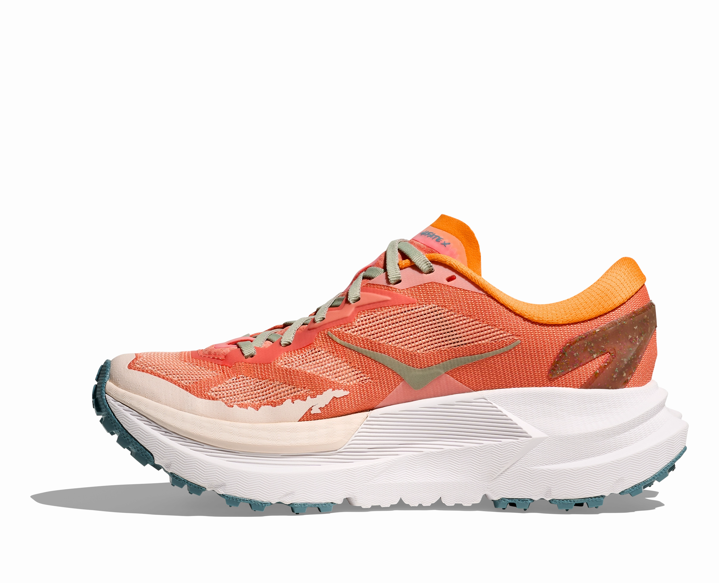 HOKA Mafate X feldspar / mountain fog WOMEN 1162010/FPR Running With Trail Shoes On The Road