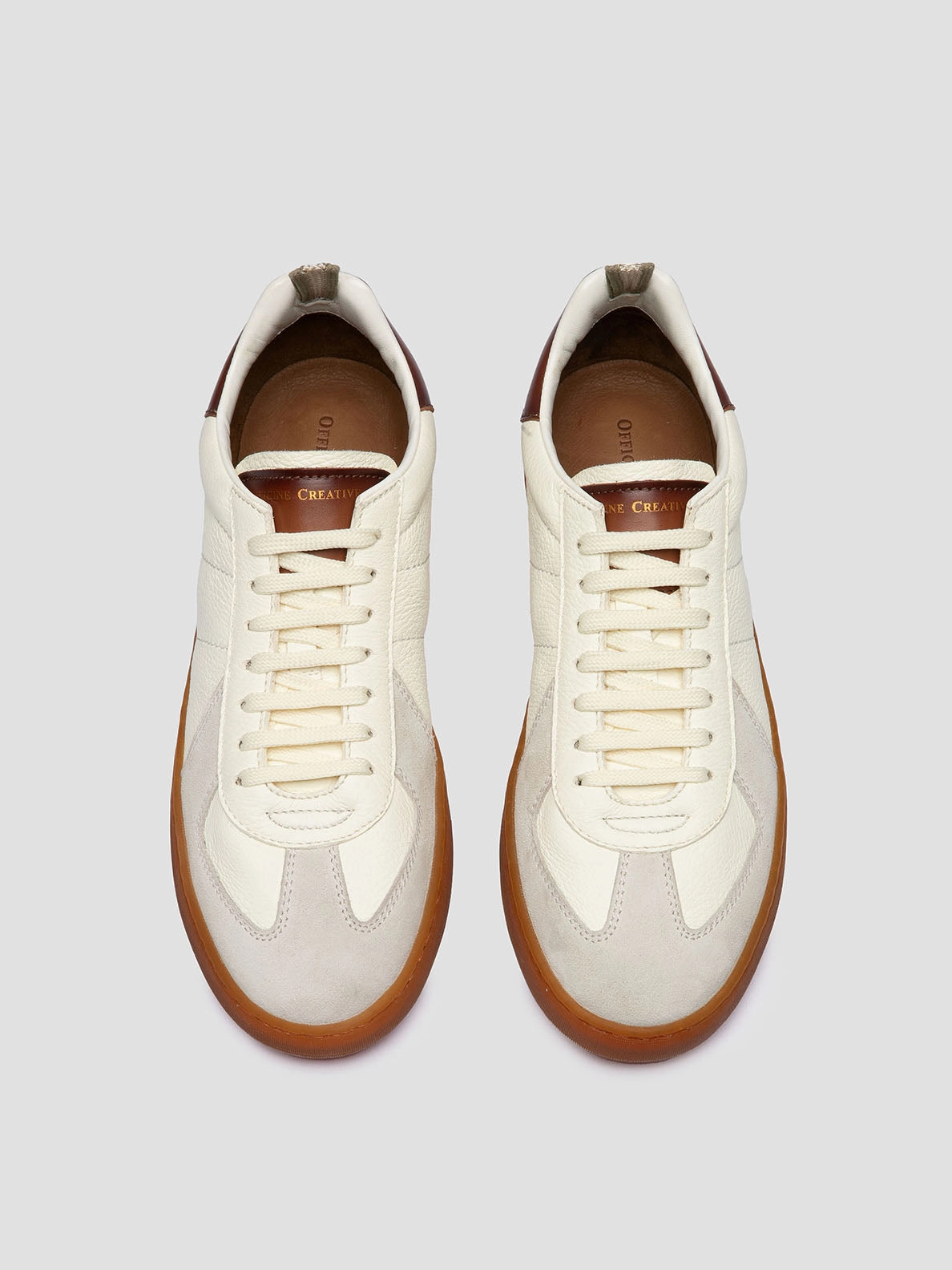 Bondi Shoes MILITIA 001 - White Leather Low Top Sneakers