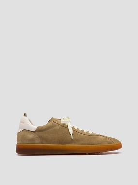 Collaboration HALO 001 - Brown Leather and Suede Sneakers