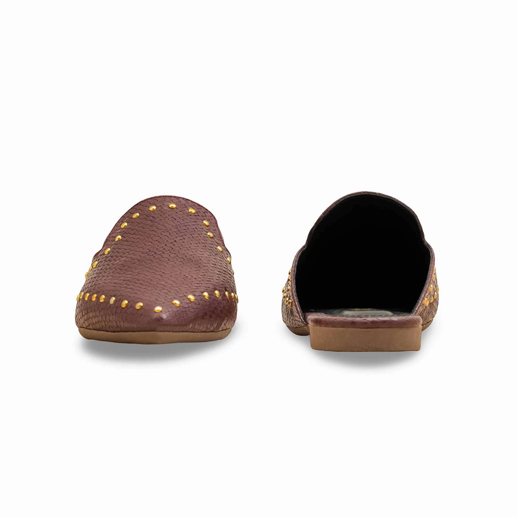 Shoes For Flat Feet Running Maroon Back Open For Women WN5488