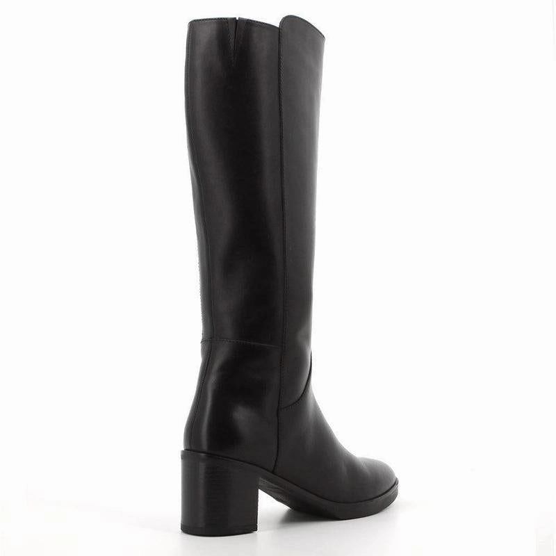 Hush Puppies Sloane Block Boots - Black Knee High Boots With Knee Length Dress