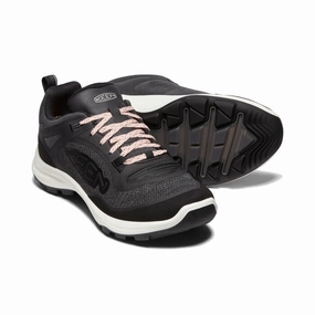 Entry Level Hiking Shoes Women's Terradora Flex Waterproof Shoe - Black/Peachy Keen