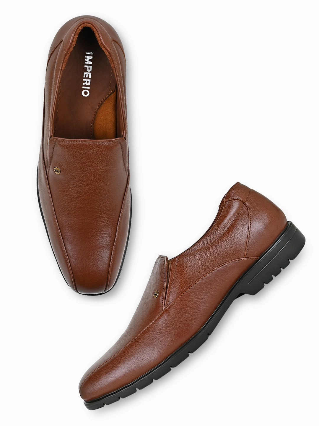 Shoes Orthopedic Imperio By Regal Brown Men Classic Leather Slip Ons