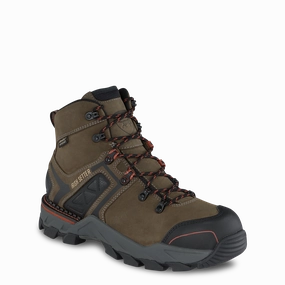 Genuine Leather Combat Boots Irish Setter by Red Wing Men's Crosby Safety Toe Lace-Up Work Boot 83628