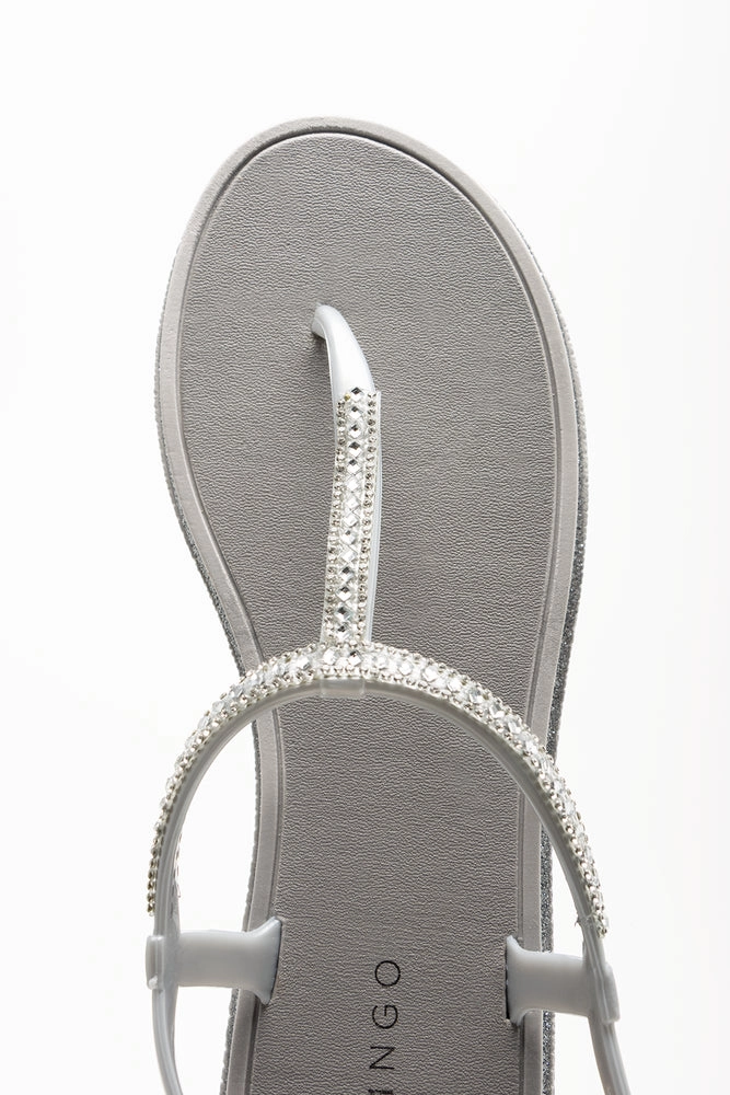 Jelly Thong Sandals Light Grey Best Comfy Sandals