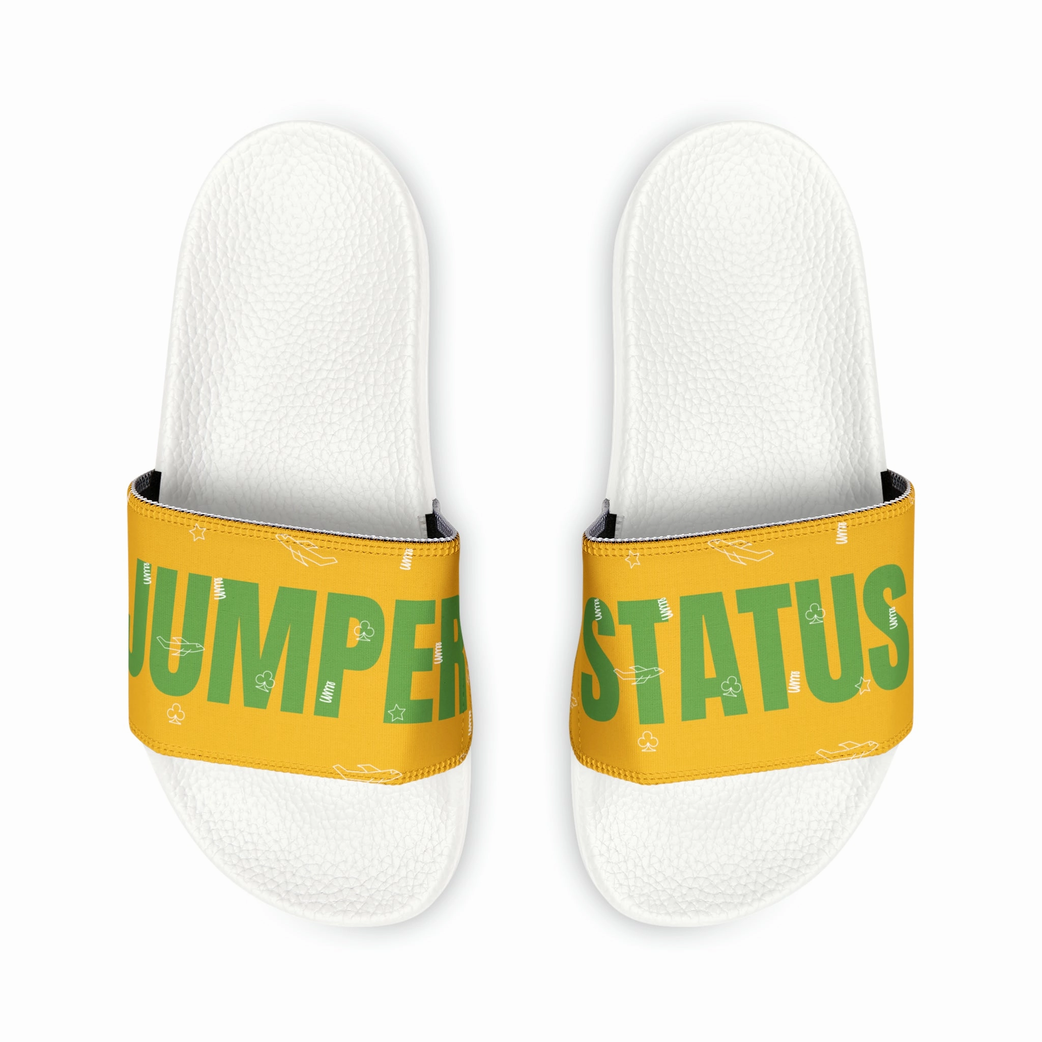 White Gold Sandals JSJSFC Polly Glide Sandals (Men's Sizing) Lemon-Lime