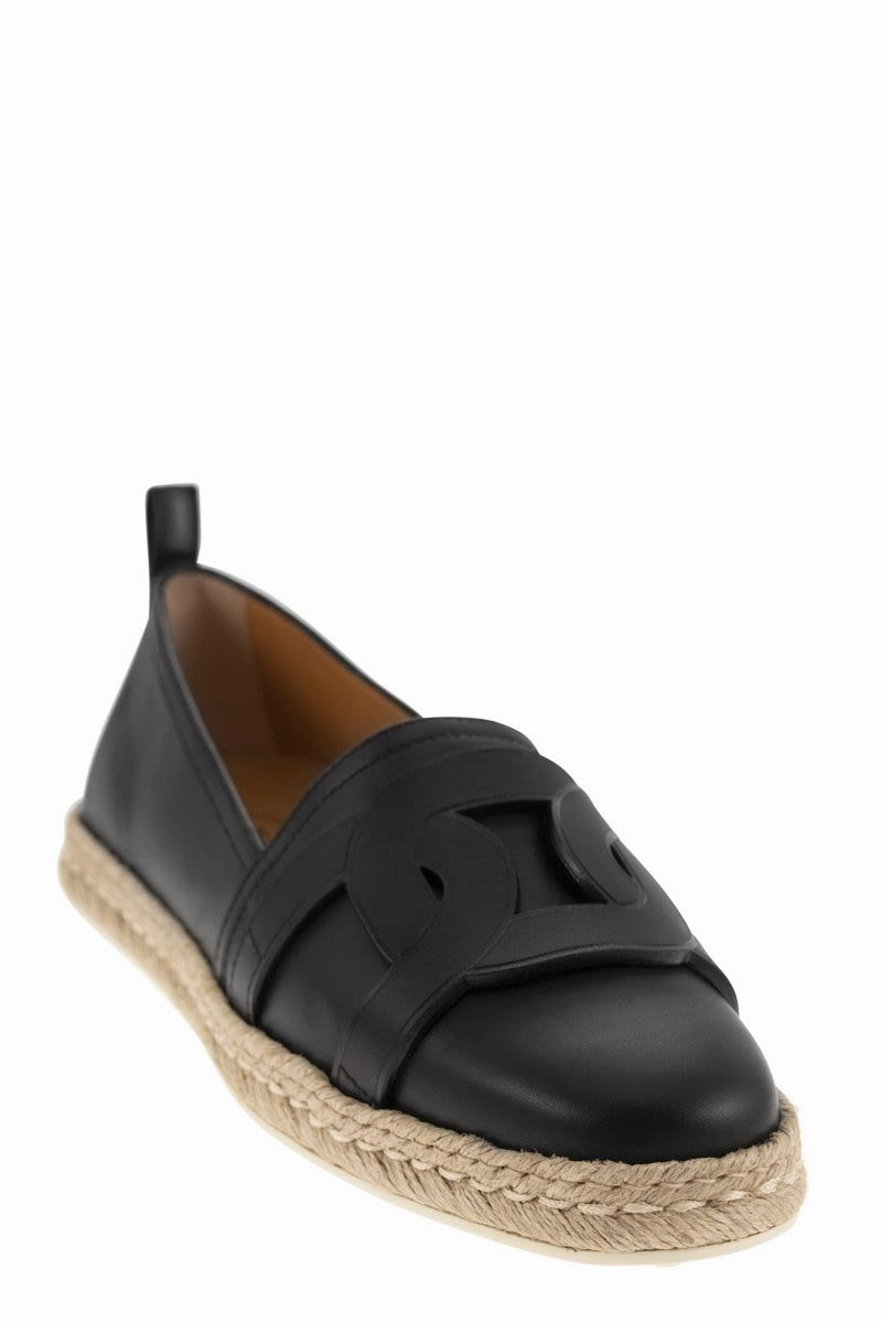 Chanel Espadrilles With Pearls KATE LEATHER ESPADRILLES