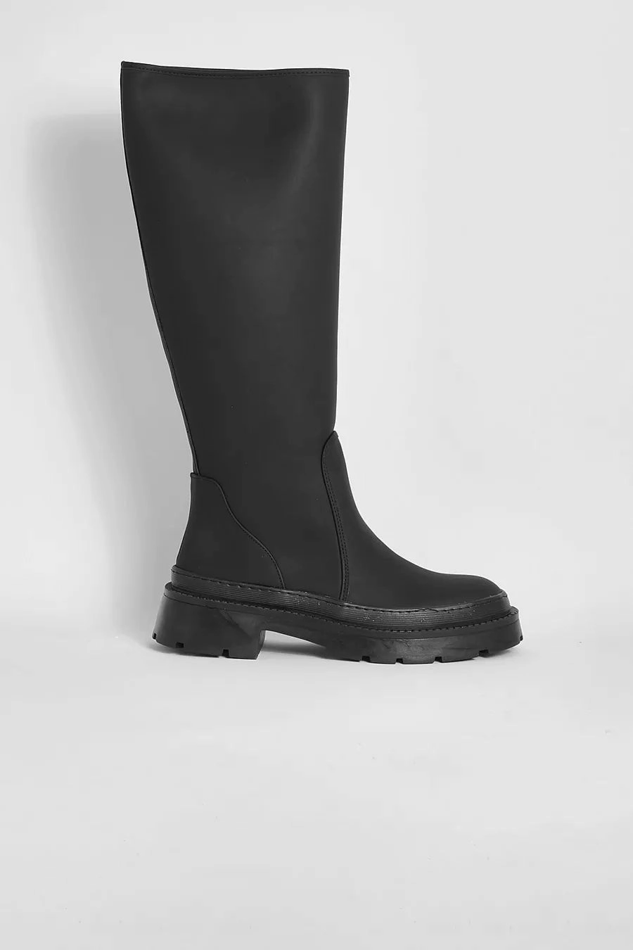 Knee High Boots 3 Inch Heel Knee High Rubber Boots