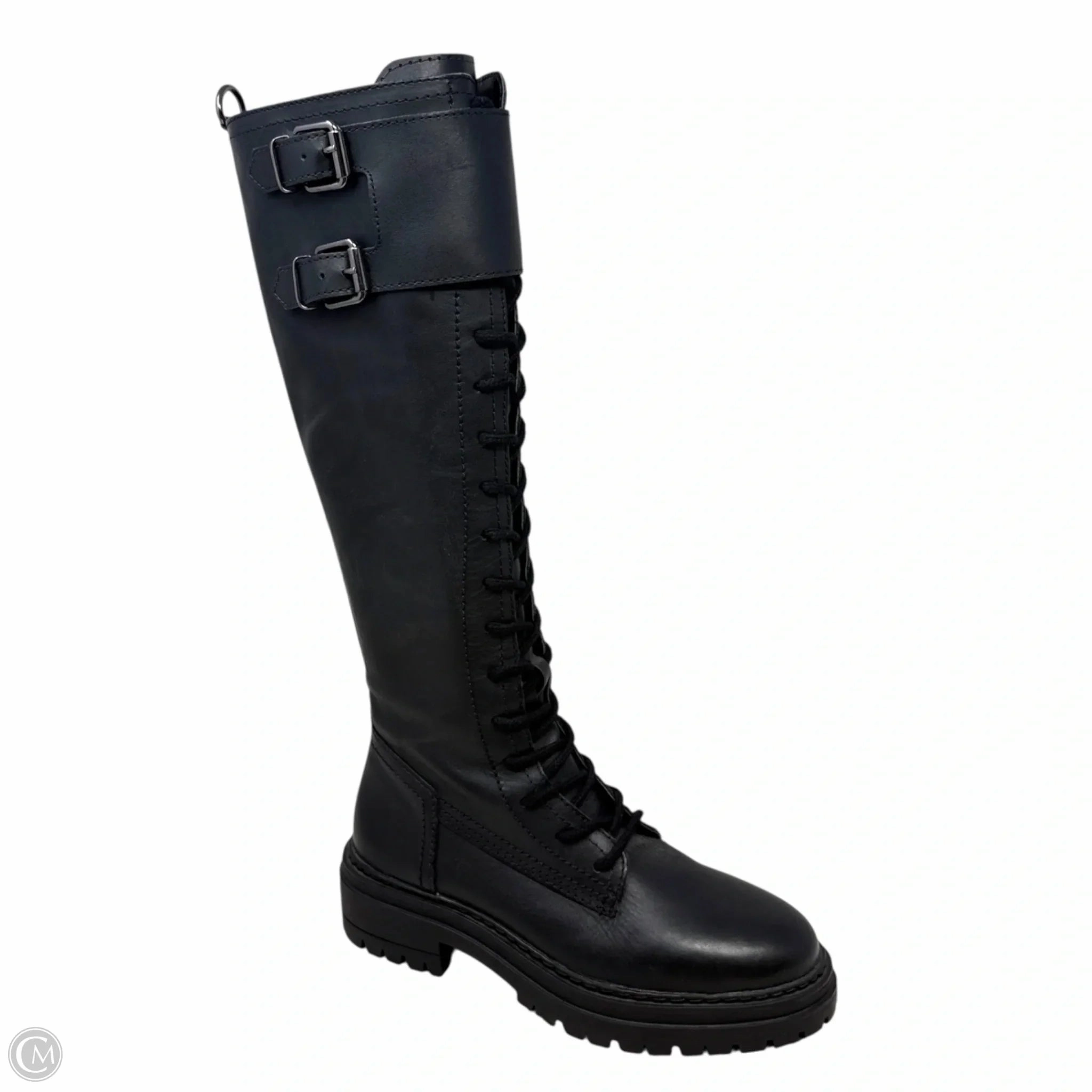 Combat Boots With Roses Lenky Tall Combat Boots By Steve Madden In Black, Size: 6