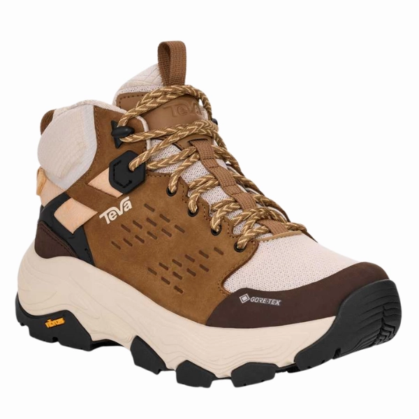 Teva Women's Grandview Max GORE-TEX Honey Best Trail Running Shoes For Hiking Wide Feet