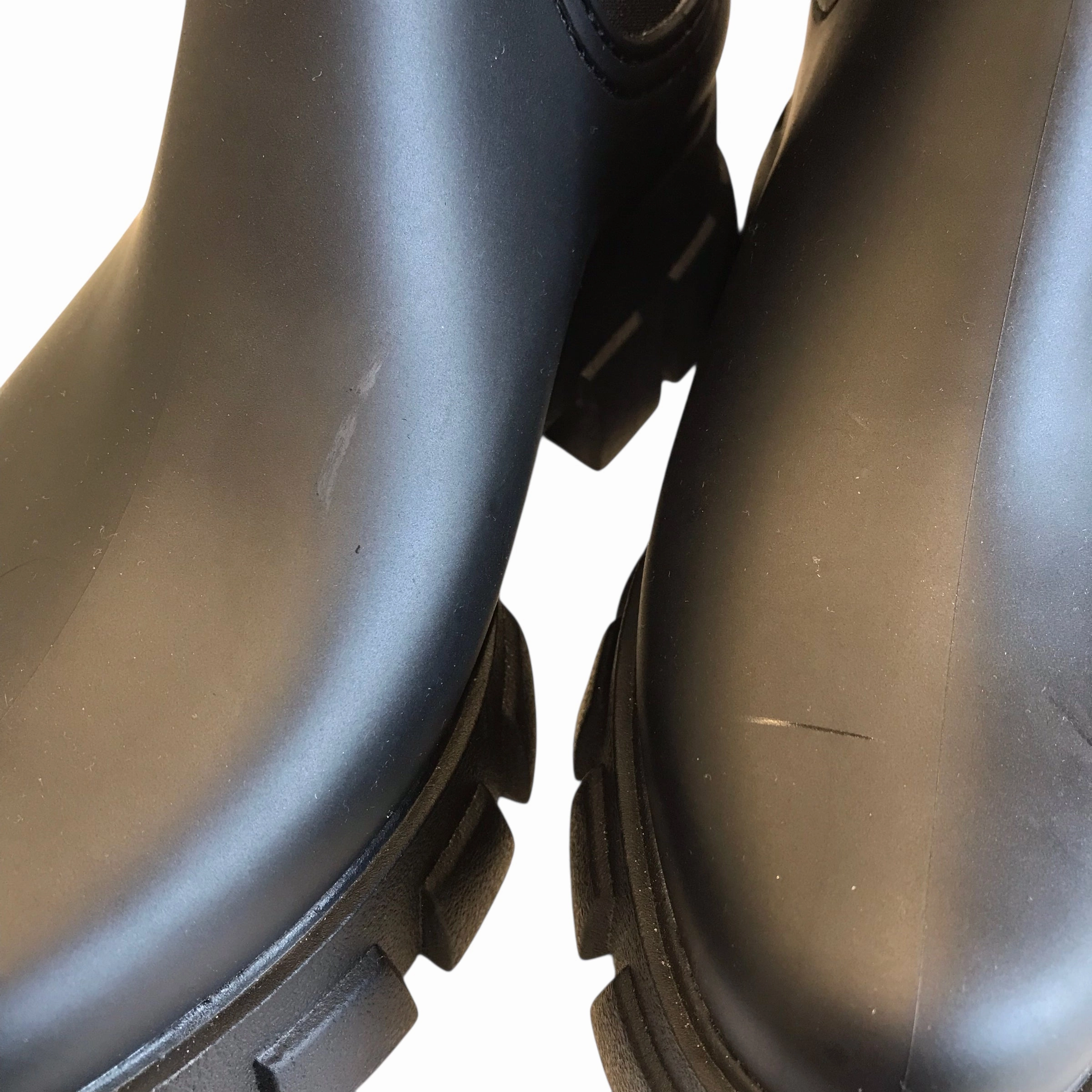 Rubber Cowboy Rain Boots Rain By Jeffrey Campbell In Black, Size:10