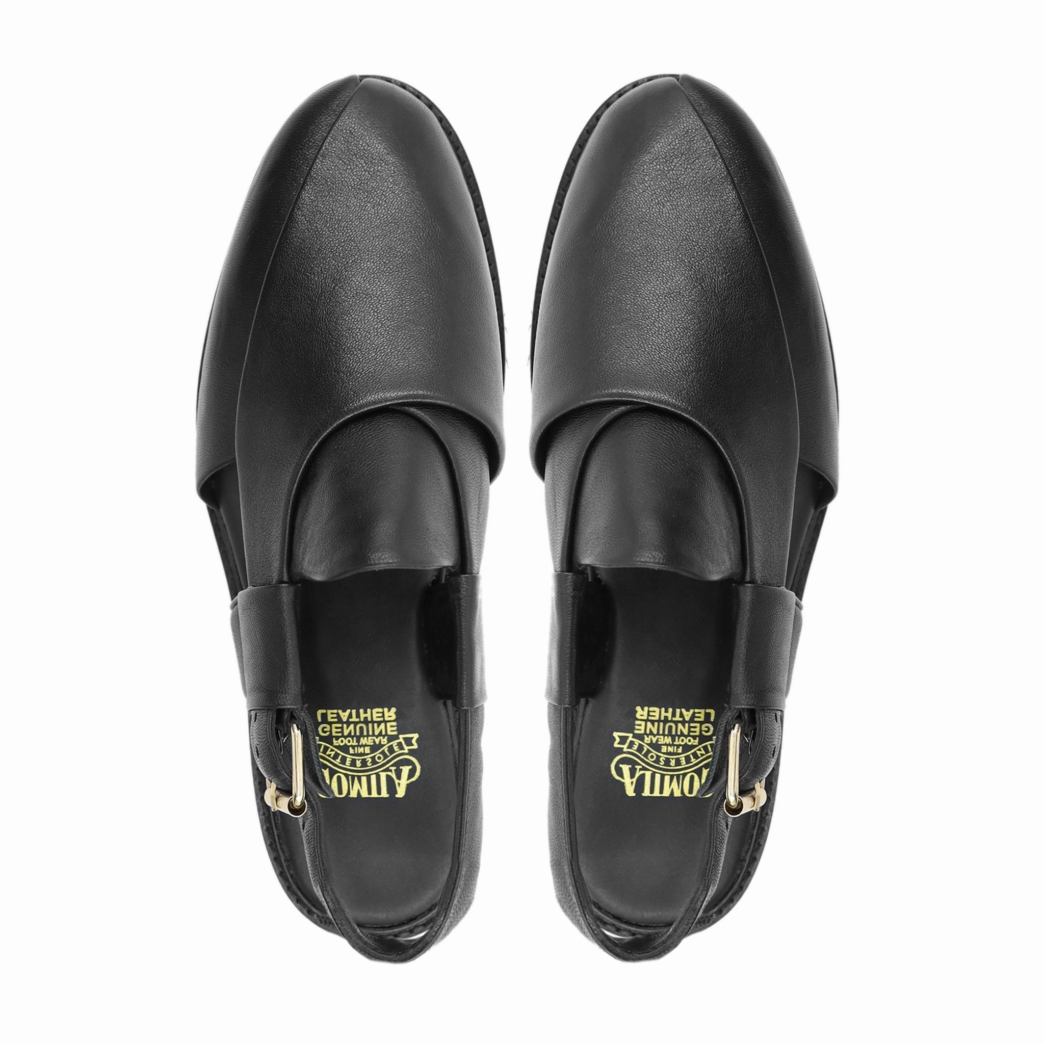 Roatan - Men's Black Pebble Grain Leather Sandal Jcrew Sandals