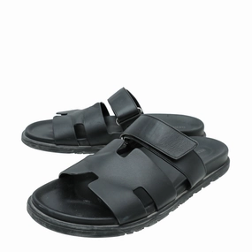 Tennis Shoes Hermes Noir Chypre Men's Sandal 42.5