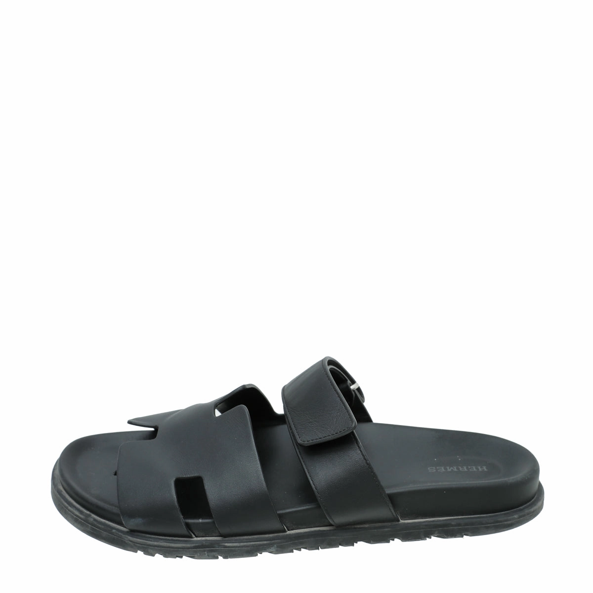 Hermes Noir Chypre Men's Sandal 42.5 Shoes Clifton 9