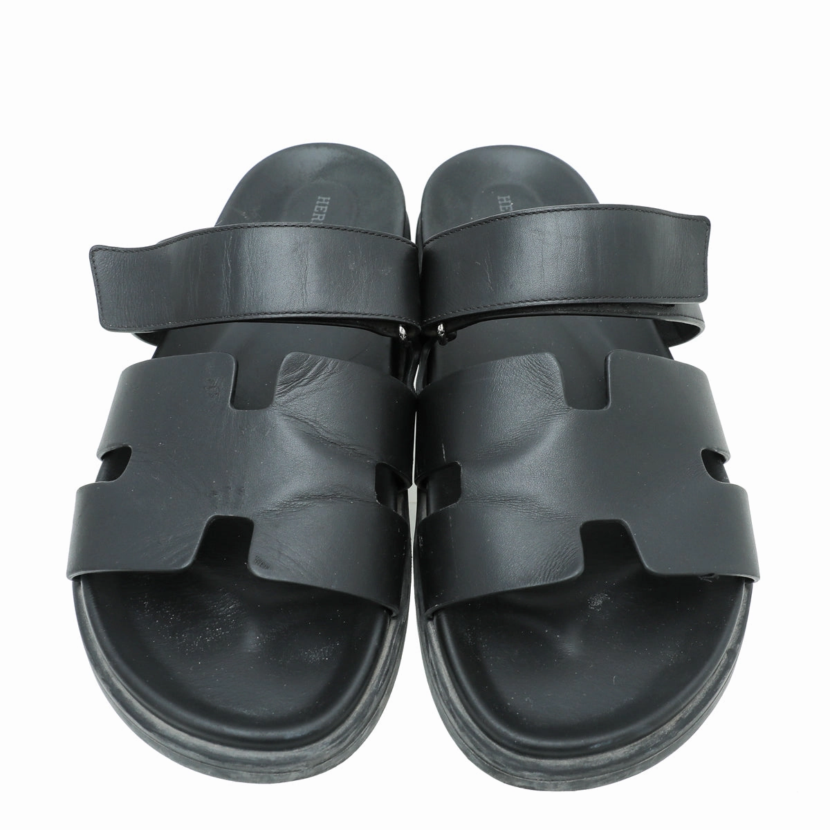 Hermes Noir Chypre Men's Sandal 42.5 Tucson Az