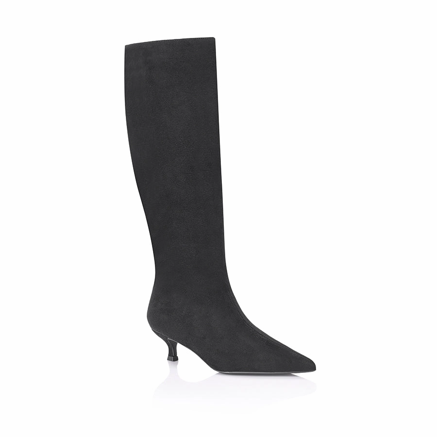 Campus Knee High Boots Lucila Knee High Boots - Black Micro