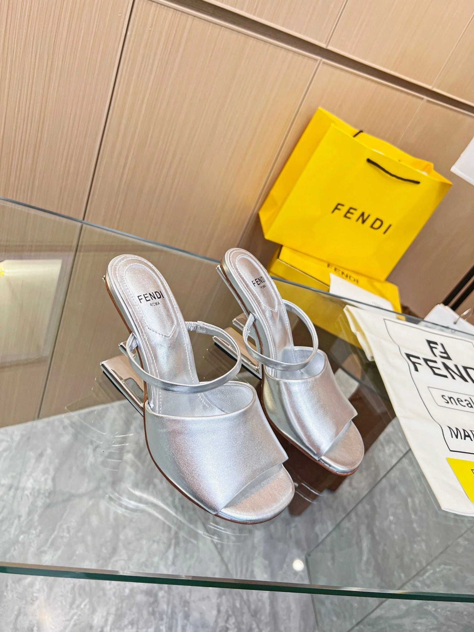 SE1149 FF First High-Heeled Sandals / Size5-11 Skechers Slip In Sandals