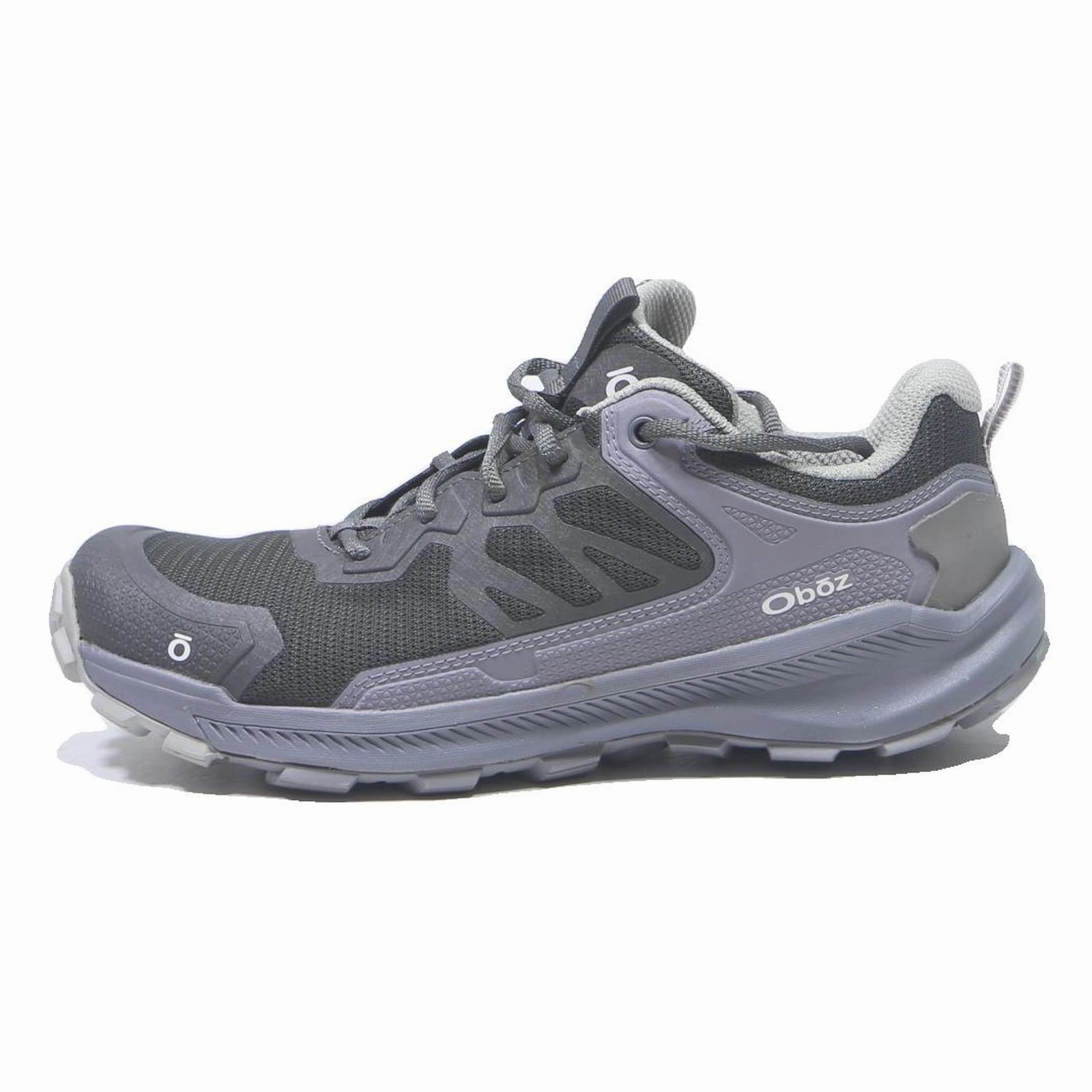 Walking Or Hiking Shoes OBOZ Womens Trail Hiking Trainers Grey & Purple Polyester UK 7.5 Comfortable