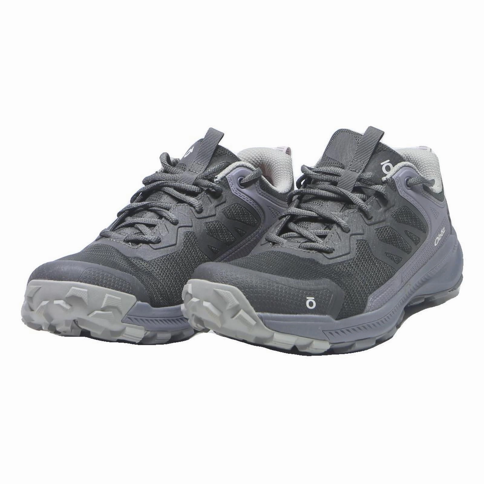 OBOZ Womens Trail Hiking Trainers Grey & Purple Polyester UK 7.5 Comfortable Hiking Shoes Definition