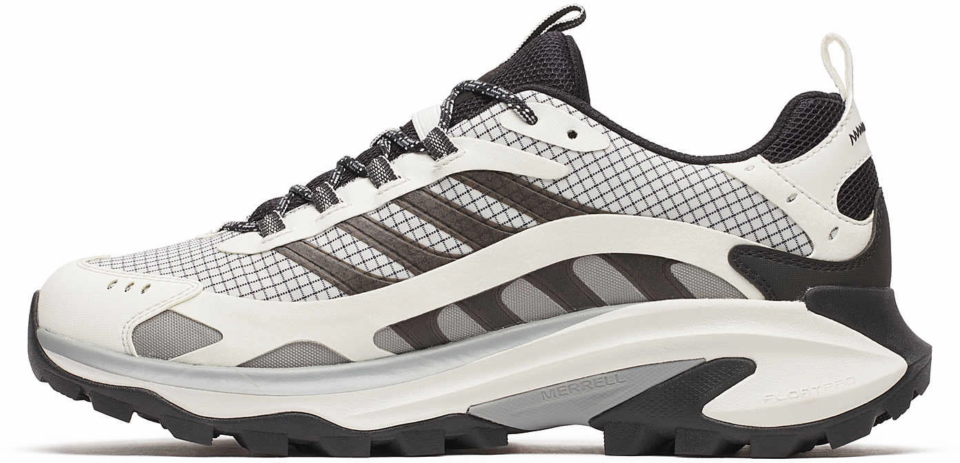 Leather Hiking Shoes Merrell Moab Speed 2 GORE-TEX Mens Walking Shoes - White